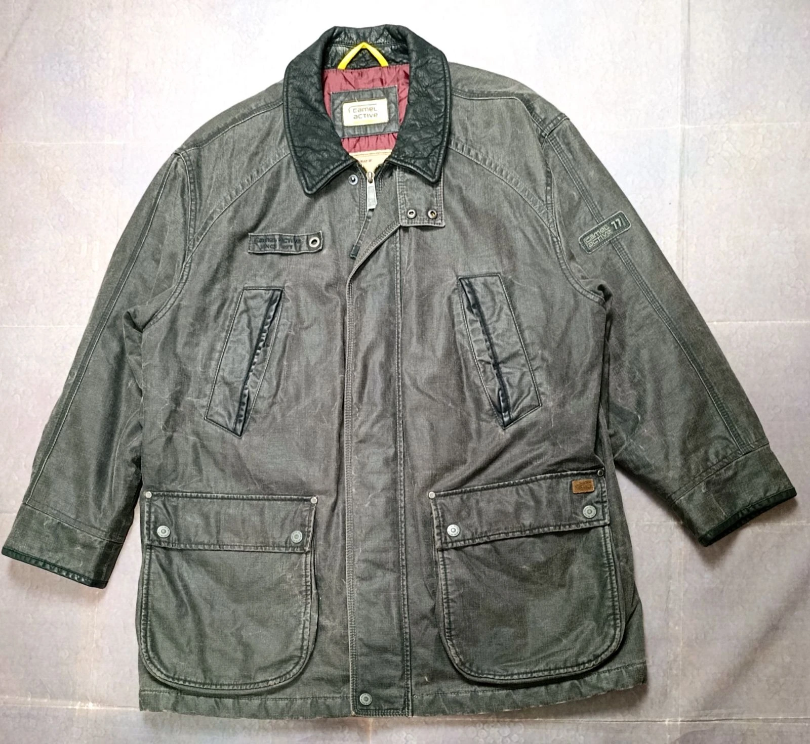 🔥 Camel Active Waxed Field Jacket XL EU54 Heavyweight Outdoor Coat Vintage